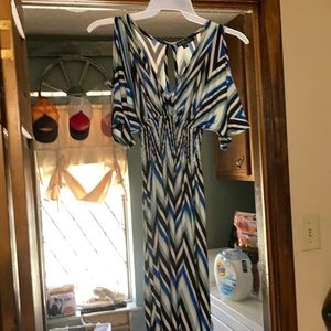 Blue black and white